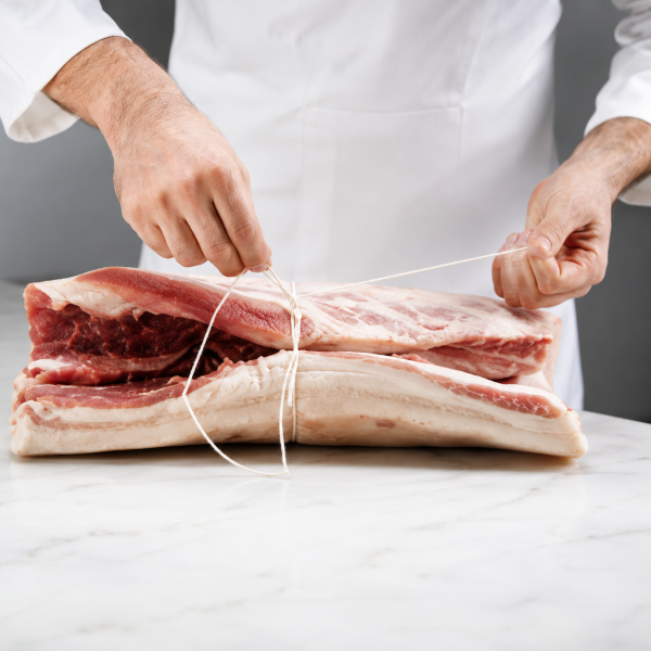 Traditionelle emilianische Pancetta, handgebunden – Ganzes Stück ca. 8,00 kg
