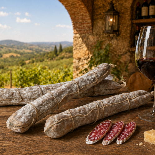 "Il Tris" - Le Eccellenza della Norcineria Emiliana – Coppa Metà, Pancetta Trancio, Salame Intero