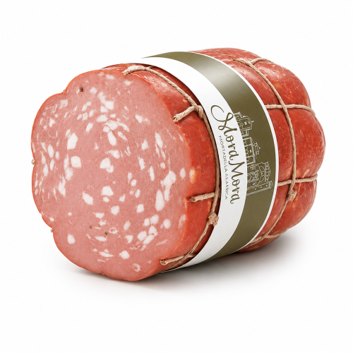 Mortadelle de Bologne Artisanale - Mora Mora - Vessie naturelle 1,2 kg - Entière